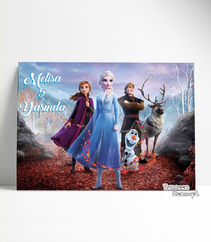 Elsa Temalı Doğum Günü Afişi