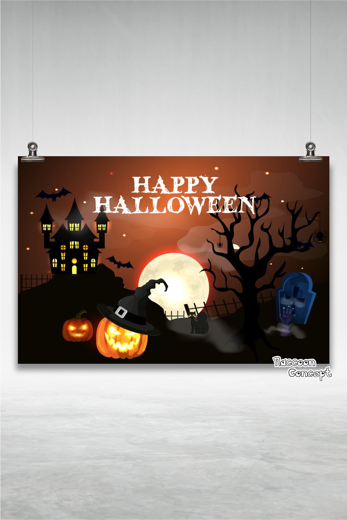 Halloween Cadılar Bayramı Parti Afişi