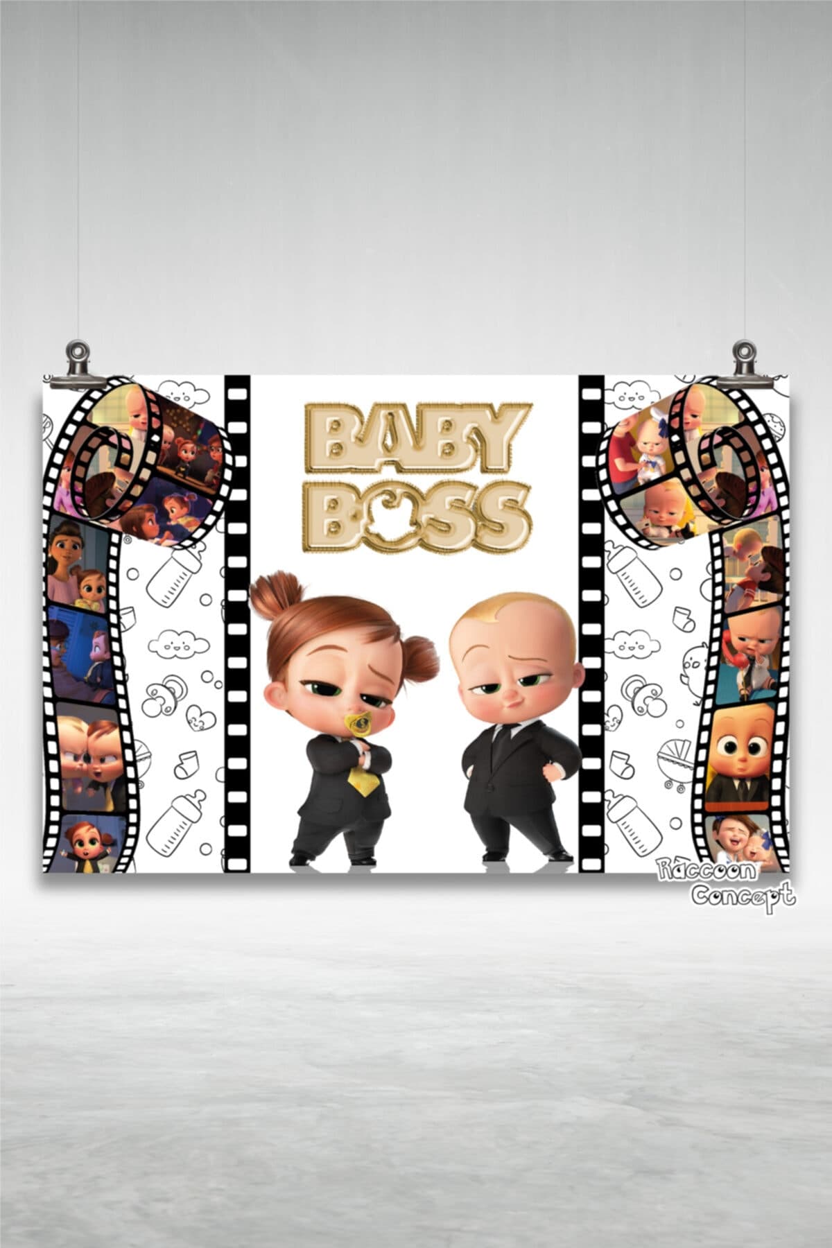 Boss Baby Temalı Doğum Günü Afişi 5