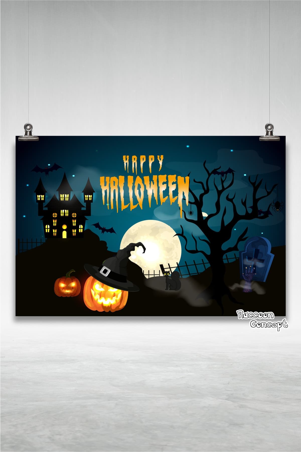 Halloween & Cadılar Bayramı Parti Afişi 4
