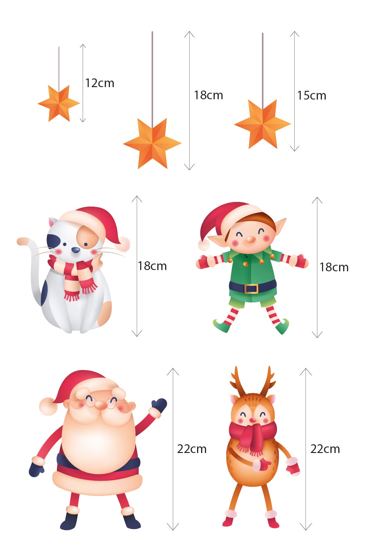 Kış Temalı Çocuk Bebek Odası Sticker Seti 5 — görsel 2