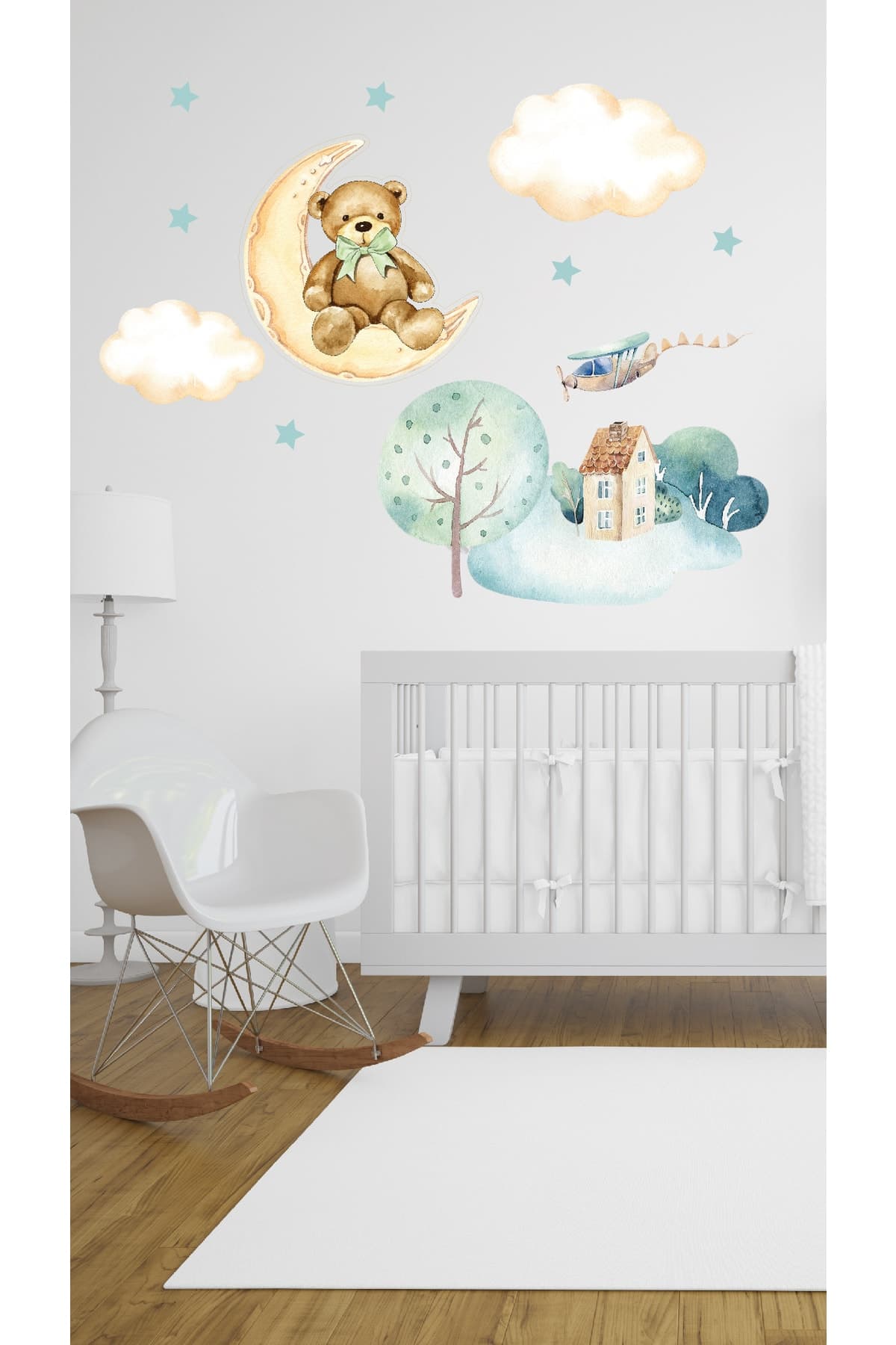 Ayıcık Temalı Çocuk Bebek Odası Sticker Seti 4