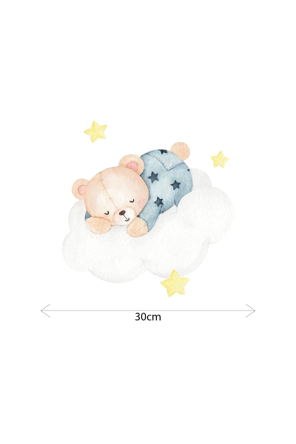 Ayıcık Temalı Çocuk Bebek Odası Sticker Seti 3 — görsel 2