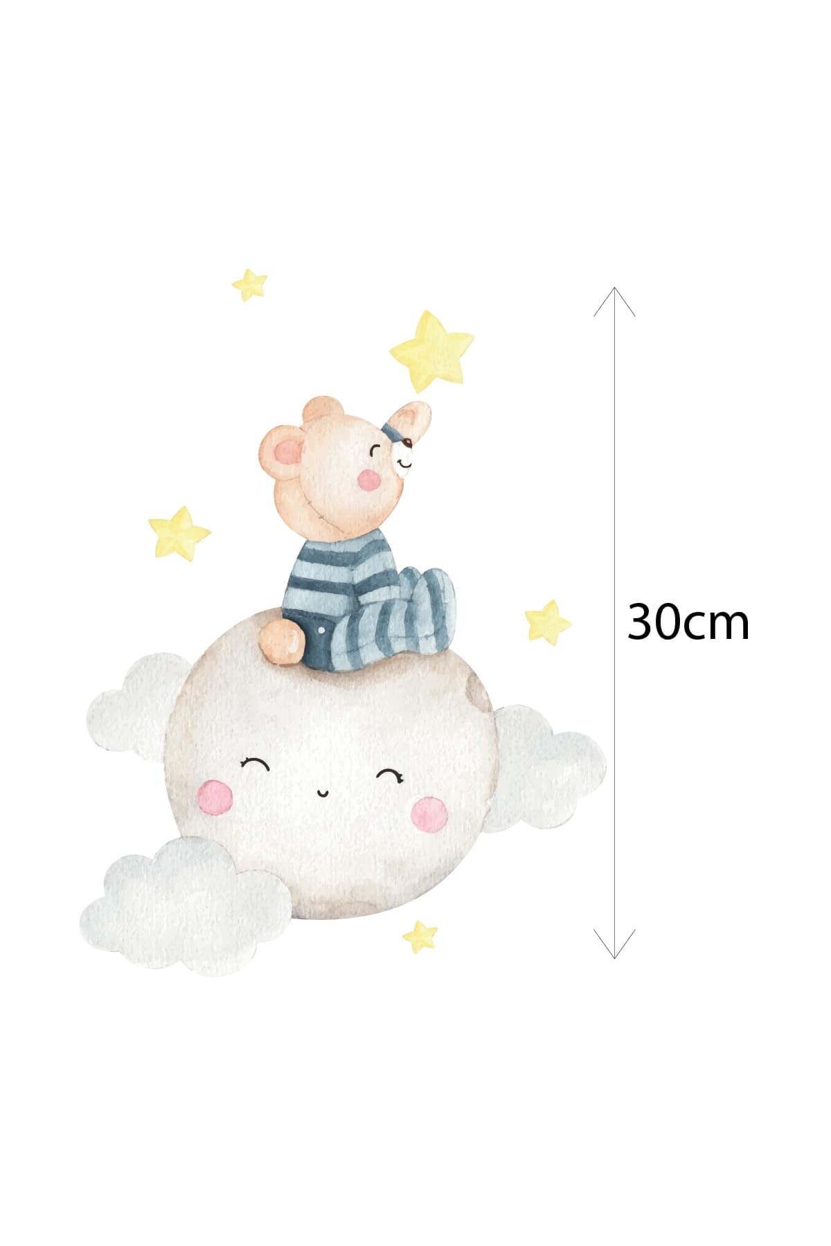 Ayıcık Temalı Çocuk Bebek Odası Sticker Seti 2 — görsel 2