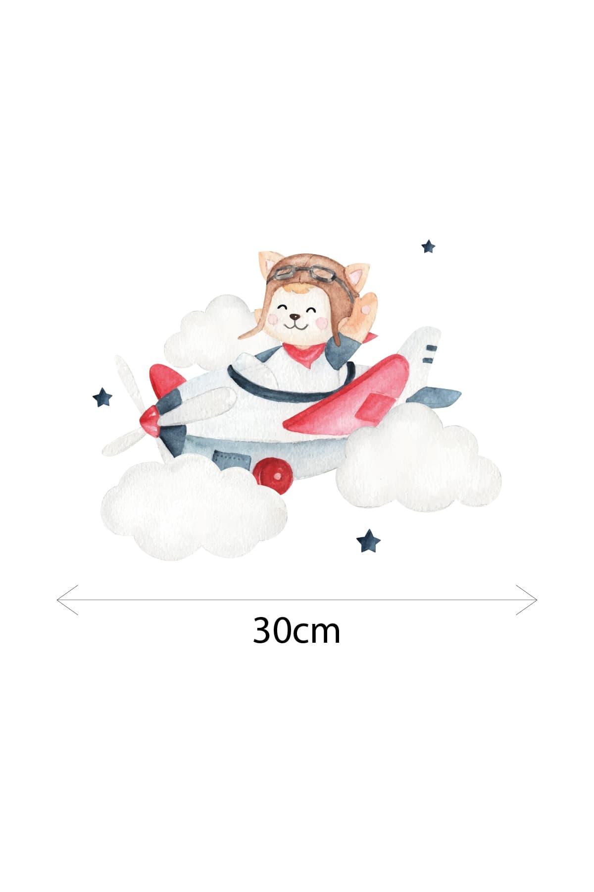 Uçak Temalı Çocuk Bebek Odası Sticker Seti 2 — görsel 2