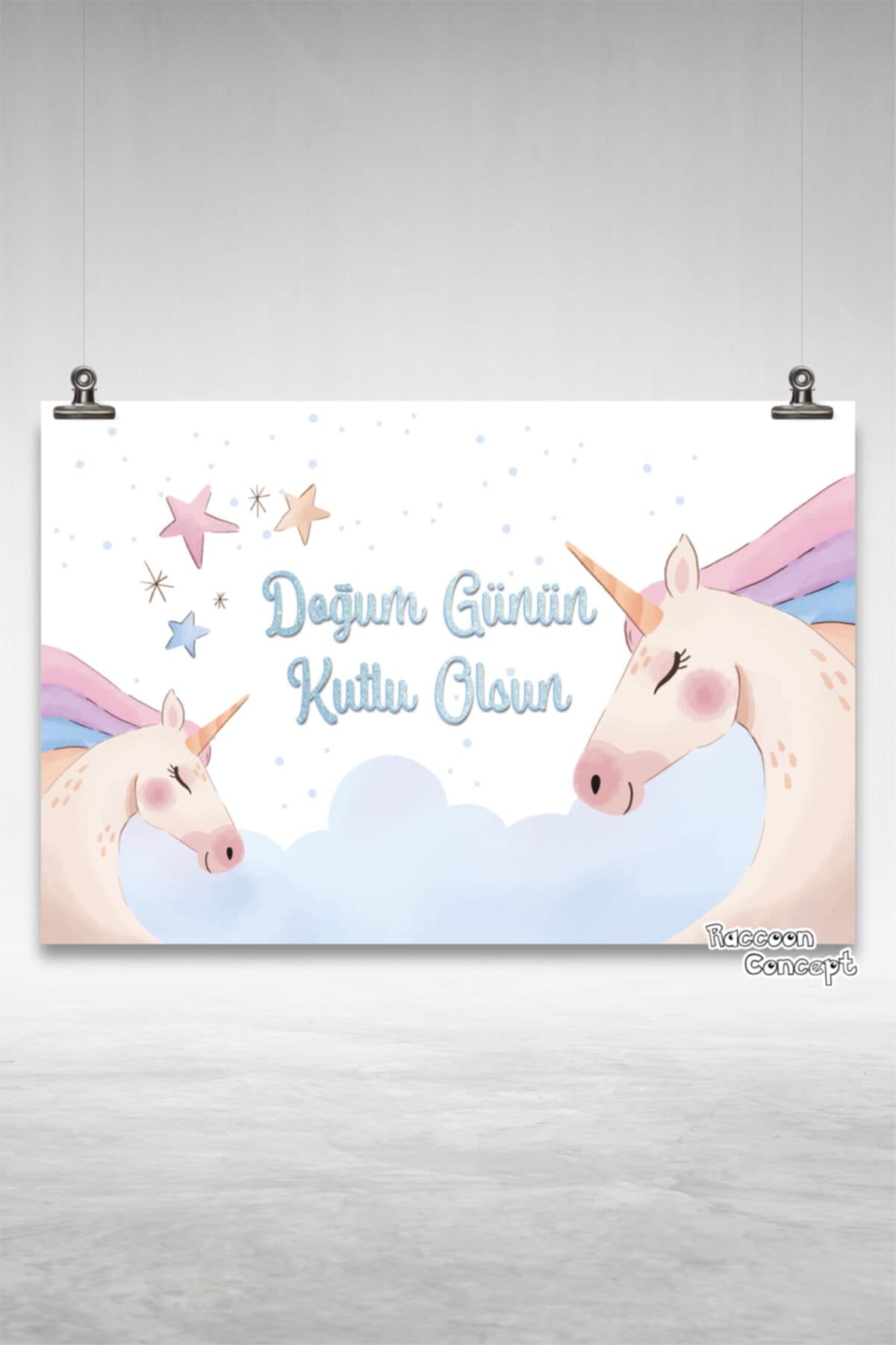 Unicorn Doğum Günü Afişi 5