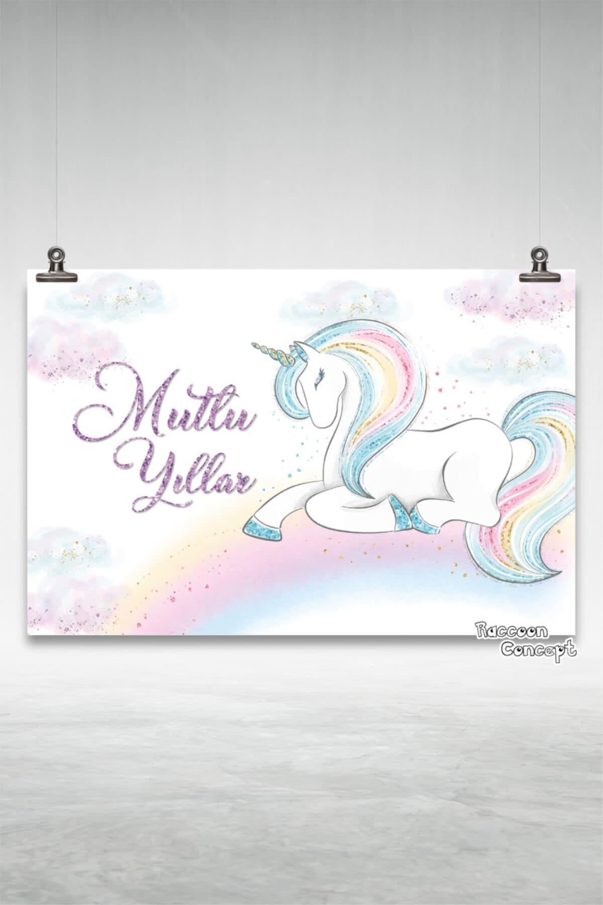Unicorn Doğum Günü Afişi 4