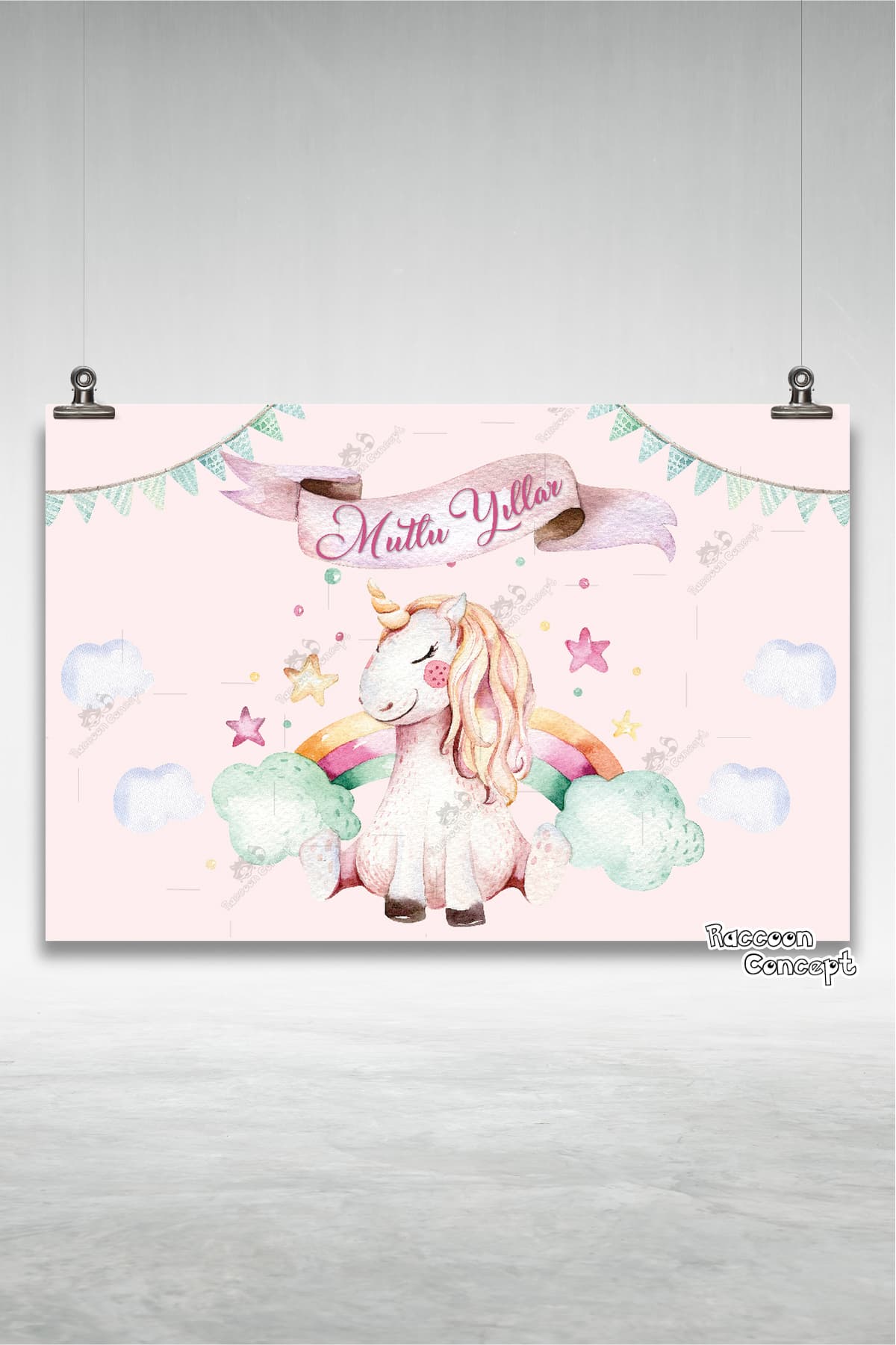 Unicorn Doğum Günü Afişi 2