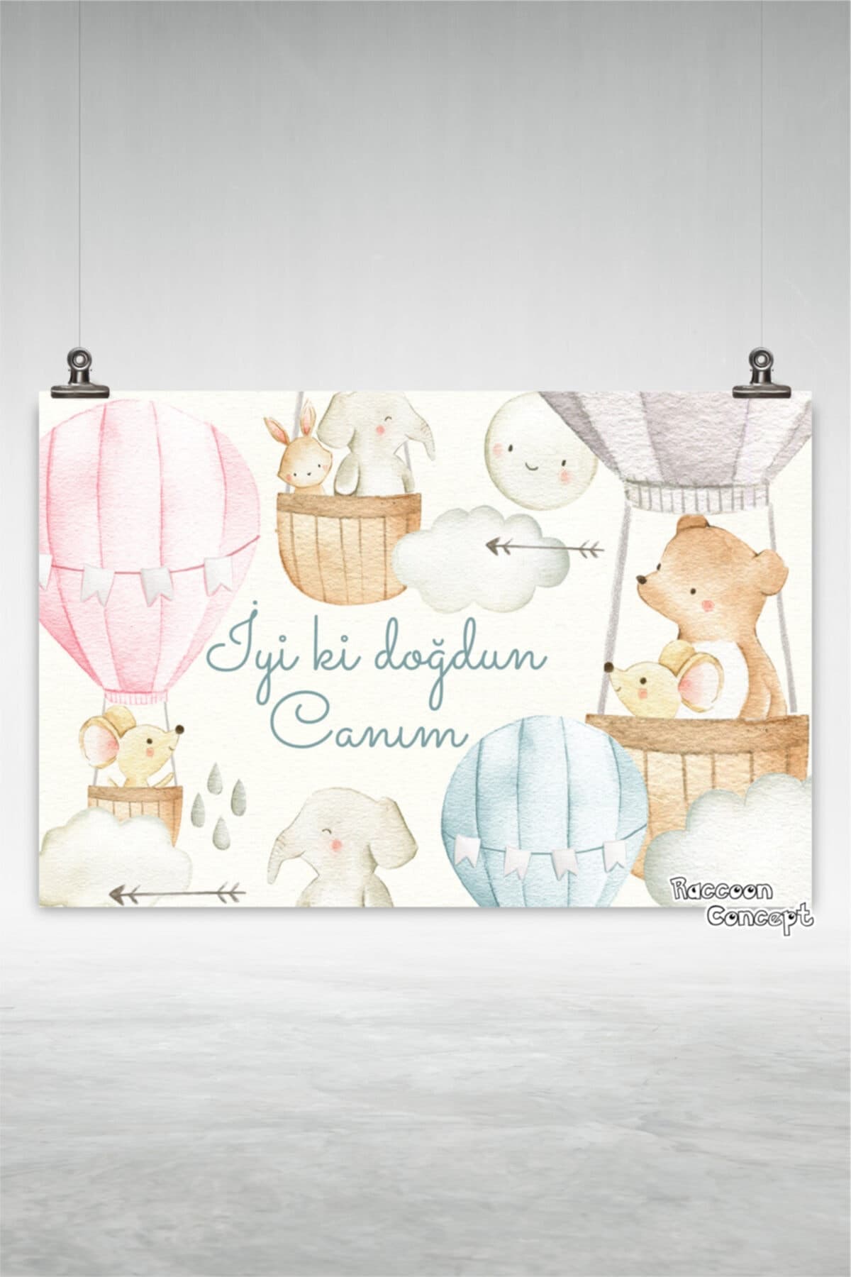 Sevimli Hayvanlar Doğum Günü Afişi 2