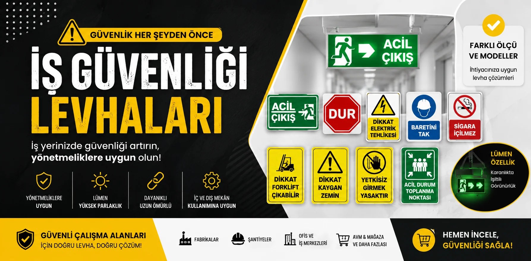 İş Güvenliği Levhaları